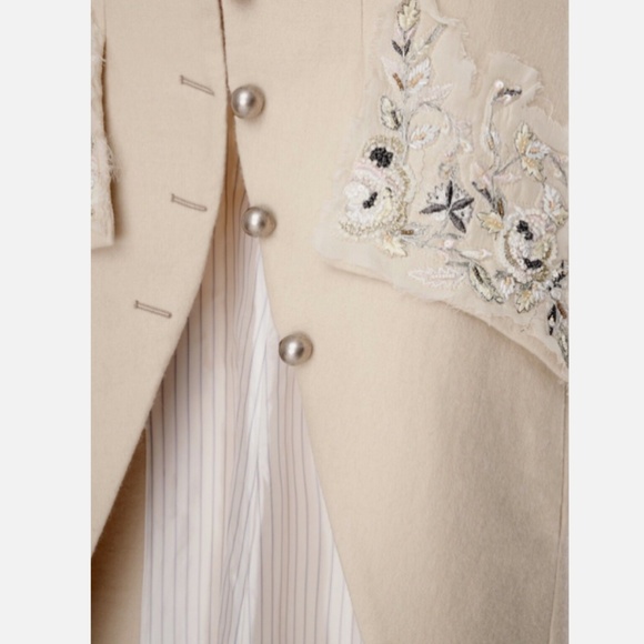 BNWT Very Rare Zara ATELIER Emroidered Wool Tailcoat XS - Picture 3 of 4